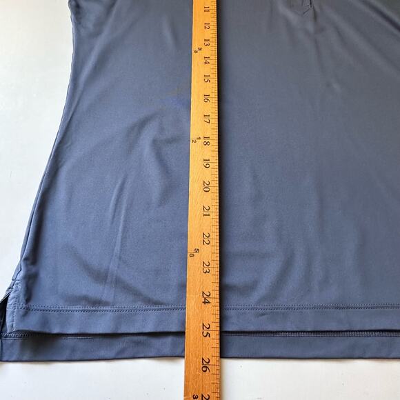 Peter Millar Shirt Women Extra Large Blue Polo Short Sleeve Golf Stretch UPF 50+ - Picture 11 of 13